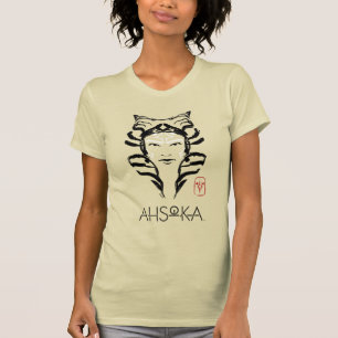Ahsoka Face Brush Illustration T-Shirt