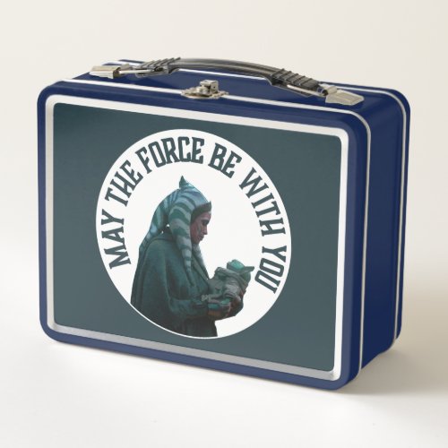 Ahsoka  Grogu _ May The Force Be With You Metal Lunch Box