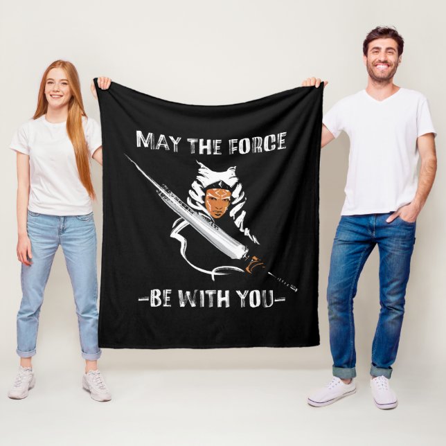 Ahsoka - May The Force Be With You Fleece Blanket (In Situ)