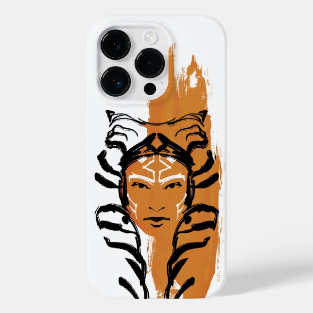 Ahsoka Orange Swatch Brush Illustration Case-Mate iPhone Case (Back)