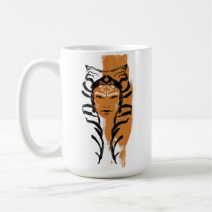 Ahsoka Orange Swatch Brush Illustration Coffee Mug