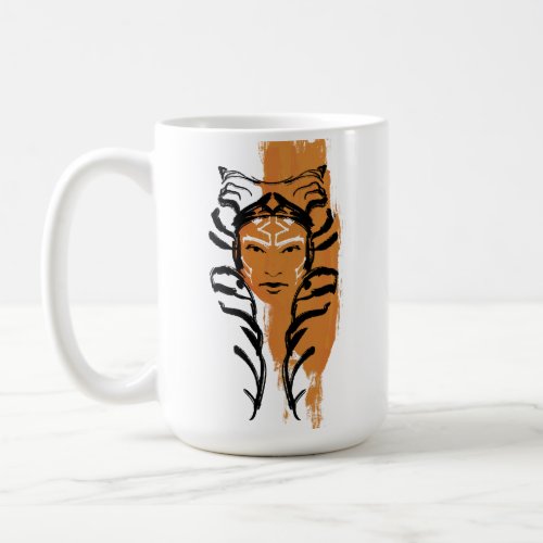 Ahsoka Orange Swatch Brush Illustration Coffee Mug