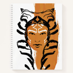Ahsoka Orange Swatch Brush Illustration Notebook