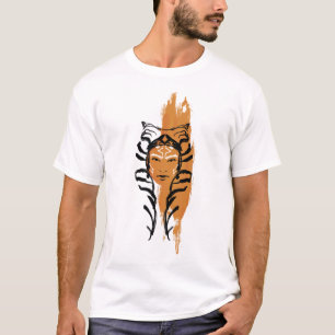 Ahsoka Orange Swatch Brush Illustration T-Shirt