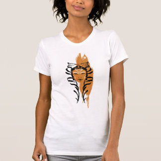 Ahsoka Orange Swatch Brush Illustration T-Shirt