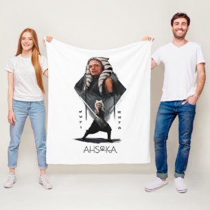 Ahsoka Tano Character Illustration Fleece Blanket