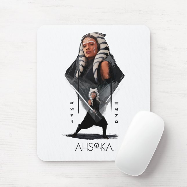 Ahsoka Tano Character Illustration Mouse Pad (With Mouse)