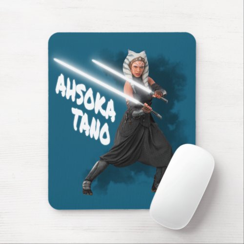 Ahsoka Tano Lightsaber Graphic Mouse Pad