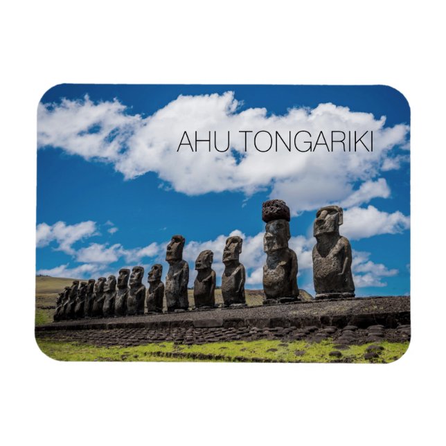 Ahu Tongariki, Rapa Nui, Easter Island Magnet (Horizontal)