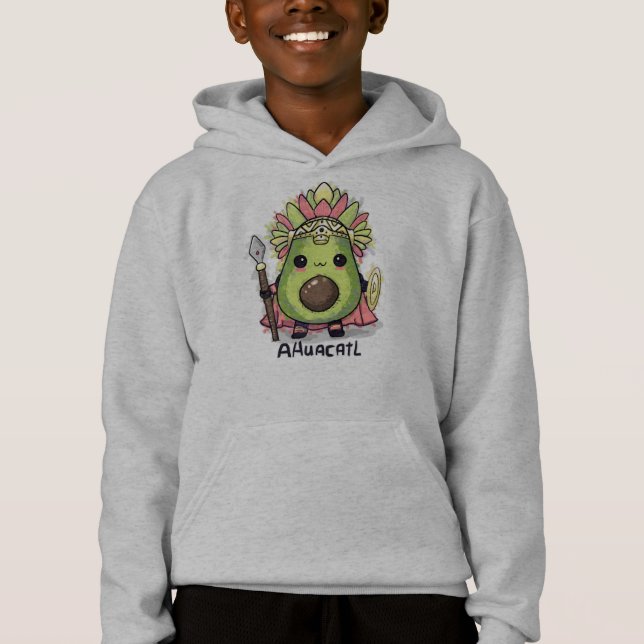 Ahuacatl Aztec Warrior Avocado Hoodie (Front)