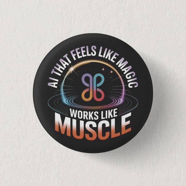 AI Aesthetics Futuristic Technology mens fashion  Button (Front)