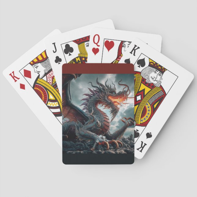 AI Ancient Dragon Poker Cards (Back)