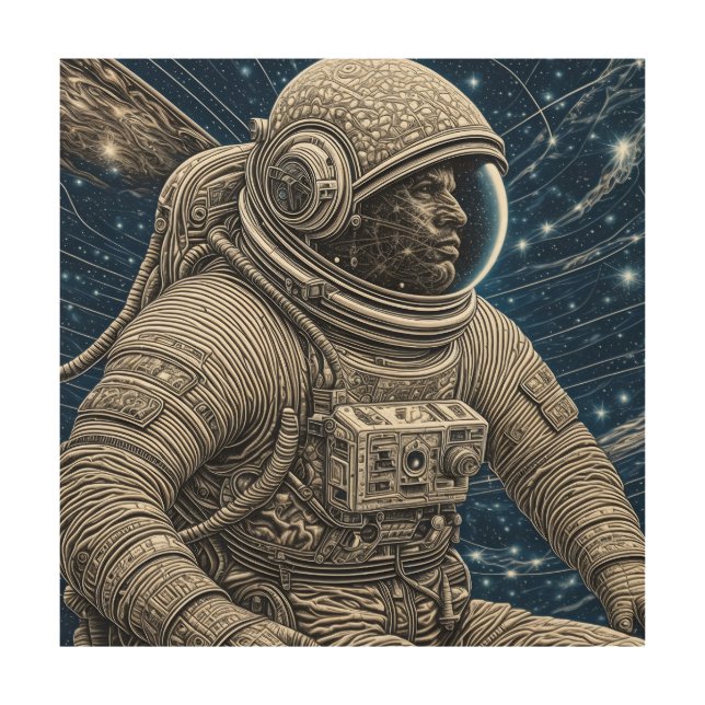 Ai Art Astronaut in Space (Front)