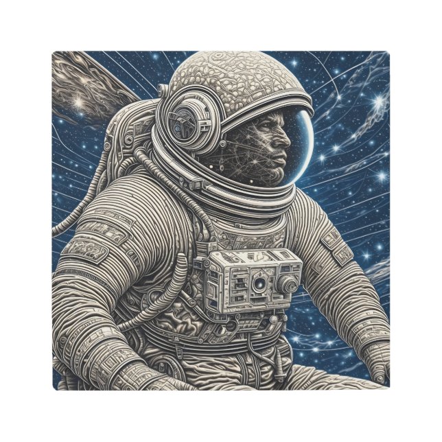 Ai Art Astronaut in Space (Front)