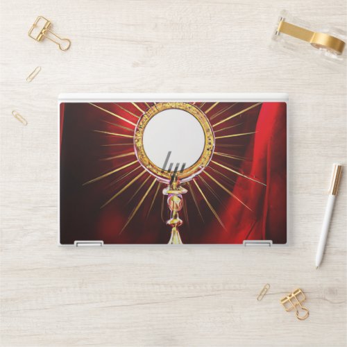 AI Art Blessed Sacrament Host in a Monstrance 1 HP Laptop Skin