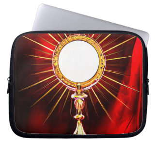 AI Art Blessed Sacrament Host in a Monstrance 1 Laptop Sleeve