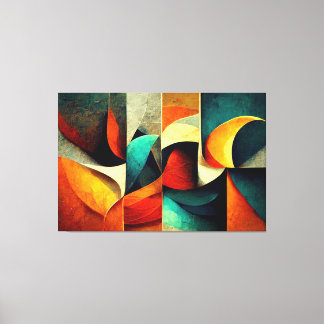 AI Art Gallery™ Abstract AI Art: The Wave Canvas Print