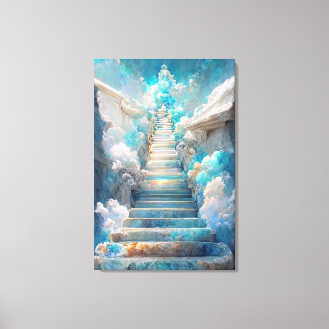 AI Art Gallery™ - Stairway to Heaven: Faith Canvas (Front)