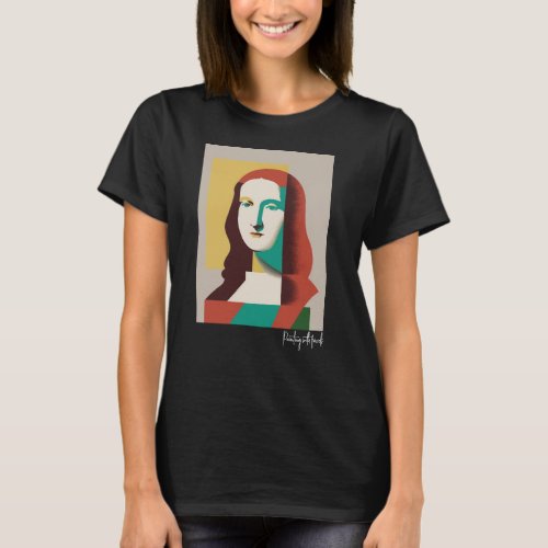 AI Art Meets Leonardo da Vincis Mona Lisa T_Shirt