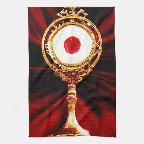AI Art of A Eucharistic Miracle Kitchen Towel