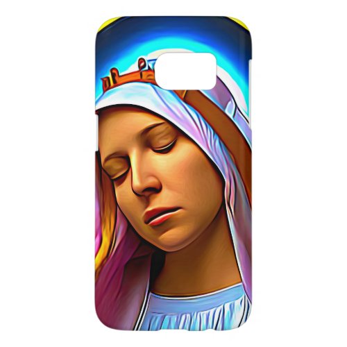 AI Art of The Blessed Virgin Mary Samsung Galaxy S7 Case