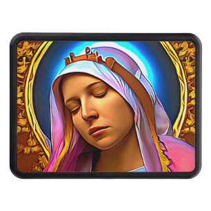 AI Art of The Blessed Virgin Mary Hitch Cover