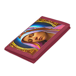 AI Art of The Blessed Virgin Mary Tri-fold Wallet