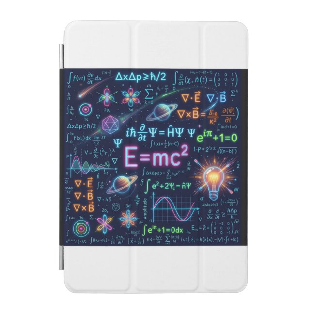 AI Art Physics E=mc² Science iPad Smart Cover - Sp (Front)