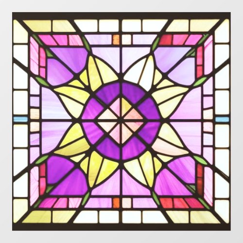 AI Art Stained Glass Window Clings