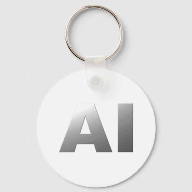 AI artificial intelligence Keychain (Front)