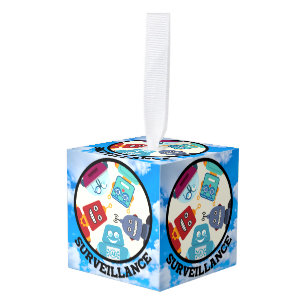 AI (Artificial Intelligence) - Surveillance Cube Ornament
