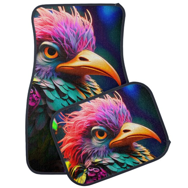 Ai Artsy Bird Car Floor Mat (Set)