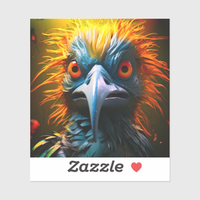 Ai Artsy Bird Sticker (Sheet)
