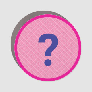AI assist pink lattice ? Car Magnet