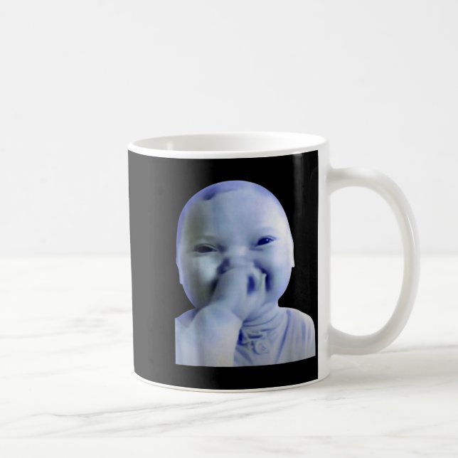 Ai Baby You Swear Meme Funny Laughing Baby Meme Br Coffee Mug (Right)