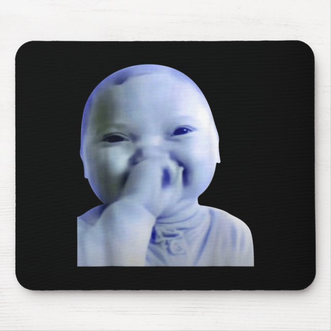 Ai Baby You Swear Meme Funny Laughing Baby Meme Br Mouse Pad (Front)
