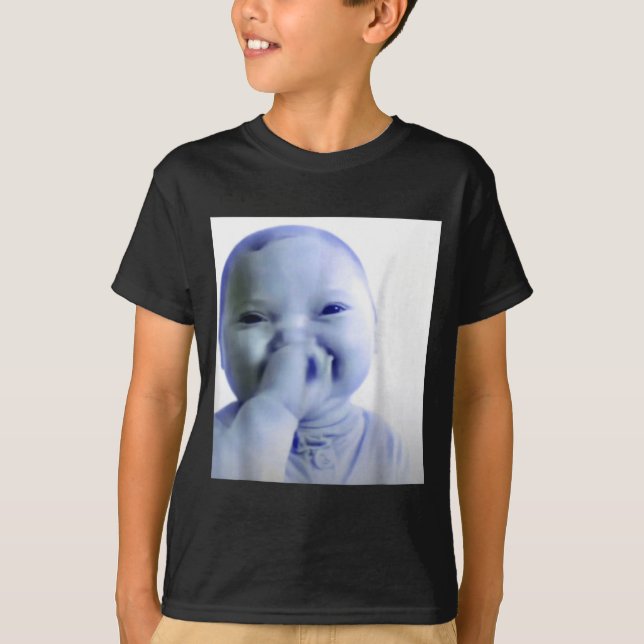 Ai Baby You Swear Meme Funny Laughing Baby Meme Br T-Shirt (Front)