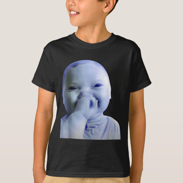 Ai Baby You Swear Meme Funny Laughing Baby Meme Br T-Shirt (Front)