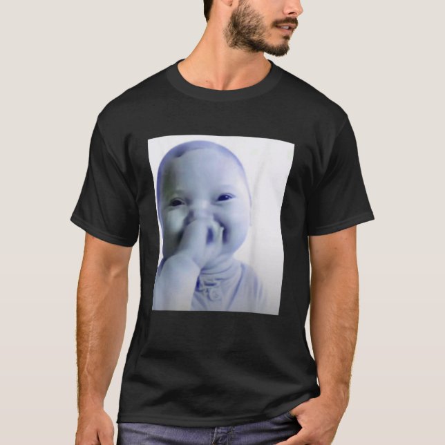Ai Baby You Swear Meme Funny Laughing Baby Meme Br T-Shirt (Front)