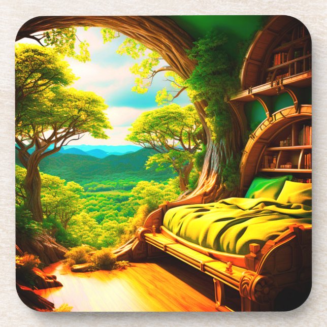 Ai Bedroom Beverage Coaster (Front)