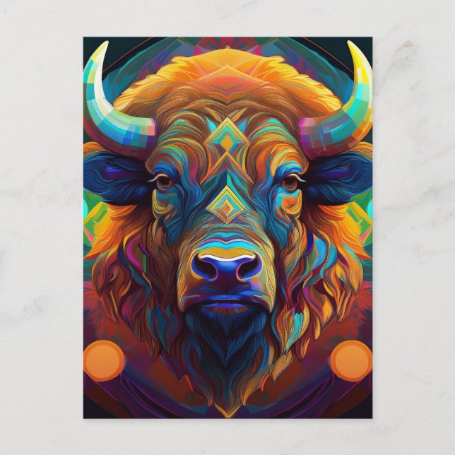AI Bison Postcard (Front)