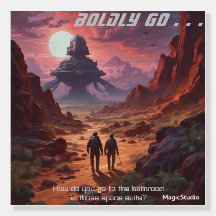 AI Boldly Go Foam Board