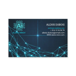 AI Business Card, Robotics Futuristic Technology Card