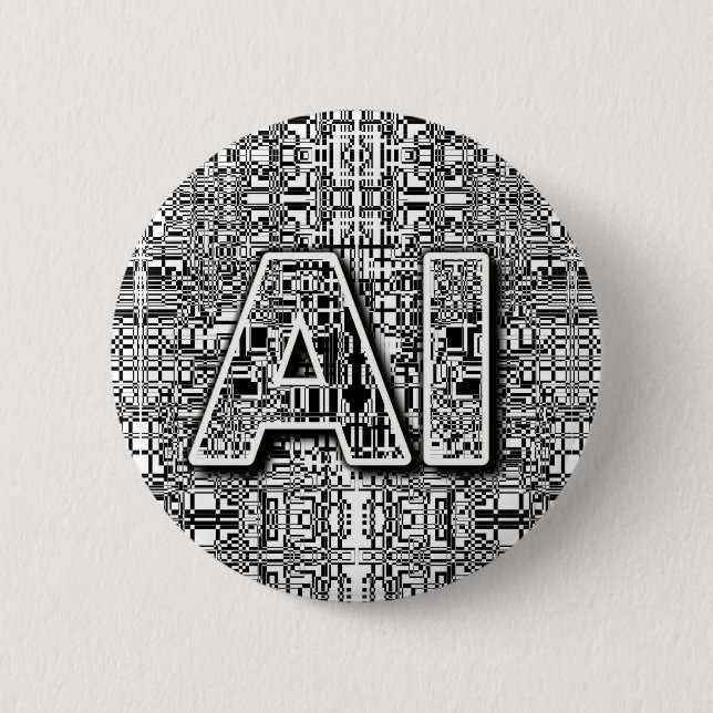 AI Chip Art Button (Front)