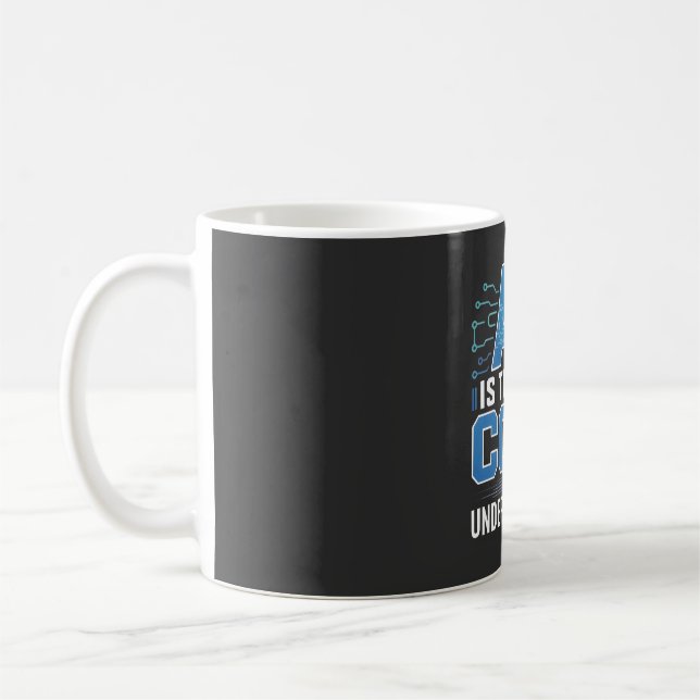 AI Code Graphic – Tech Innovation Design Coffee Mug (Left)