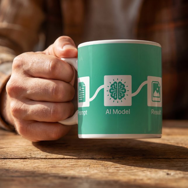 AI Creator Process Graphic Mug (Creator Uploaded)