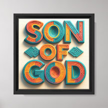 Ai design Son of God Canvas Wall Art