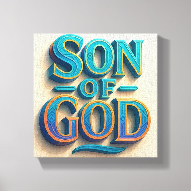 Ai design Son of God Stretched Canvas print  (Front)