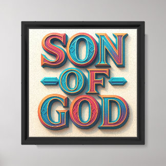 Ai design Son of God Stretched Canvas Print