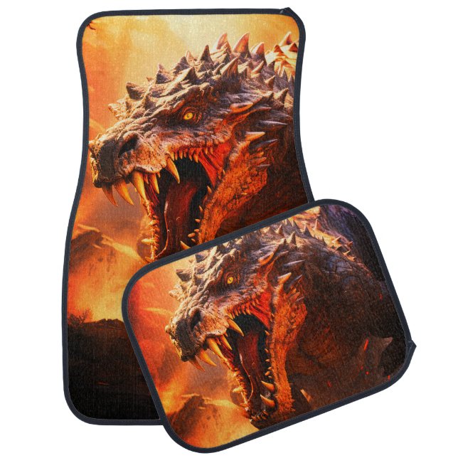 Ai Dinosaur Car Floor Mat (Set)